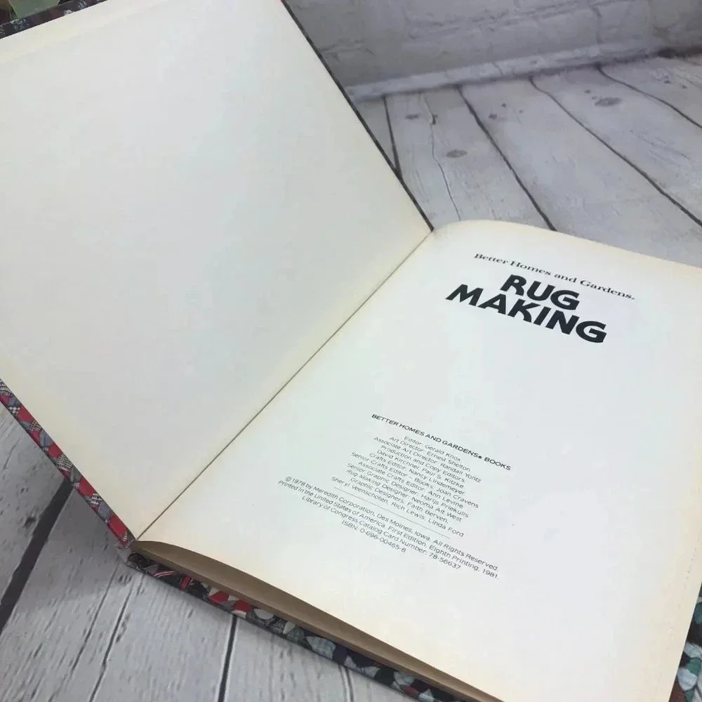 Vintage better homes & gardens rug making book 1981